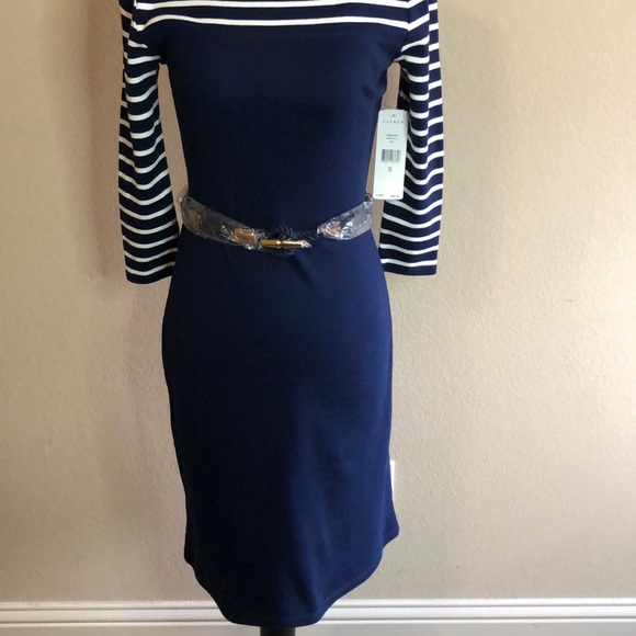 Ralph Lauren Blue and White Stripe Dress. - Picture 2 of 10